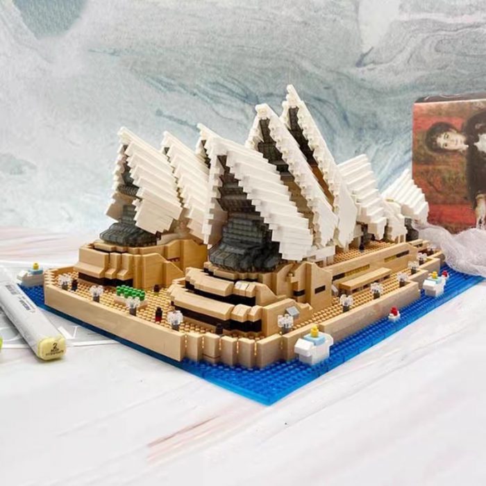 PZX 9916 World Architecture Sydney Opera House Theater Ocean Ship 3D Mini Diamond Blocks Bricks Building 1 - LOZ Blocks Store