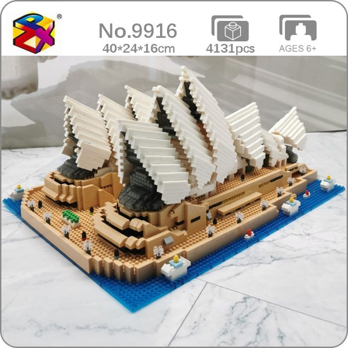 PZX 9916 World Architecture Sydney Opera House Theater Ocean Ship 3D Mini Diamond Blocks Bricks Building - LOZ Blocks Store