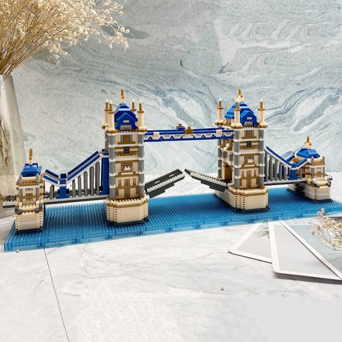 PZX 9919 World Architecture London Tower Bridge Thames River 3D Mini Diamond Blocks Bricks Building Toy 1 - LOZ Blocks Store