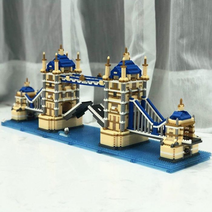 PZX 9919 World Architecture London Tower Bridge Thames River 3D Mini Diamond Blocks Bricks Building Toy 2 - LOZ Blocks Store