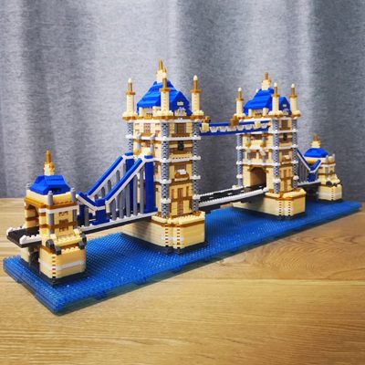 PZX 9919 World Architecture London Tower Bridge Thames River 3D Mini Diamond Blocks Bricks Building Toy 4 - LOZ Blocks Store