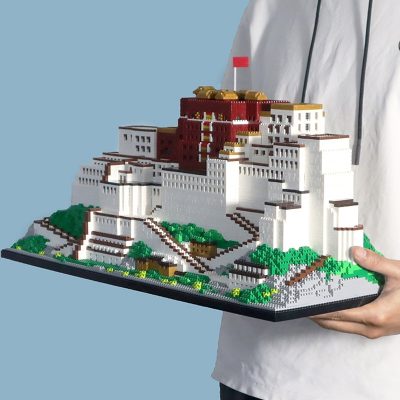 PZX 9922 World Architecture Tibet Lhasa Potala Palace Flag House DIY Mini Diamond Blocks Bricks Building 2 - LOZ Blocks Store