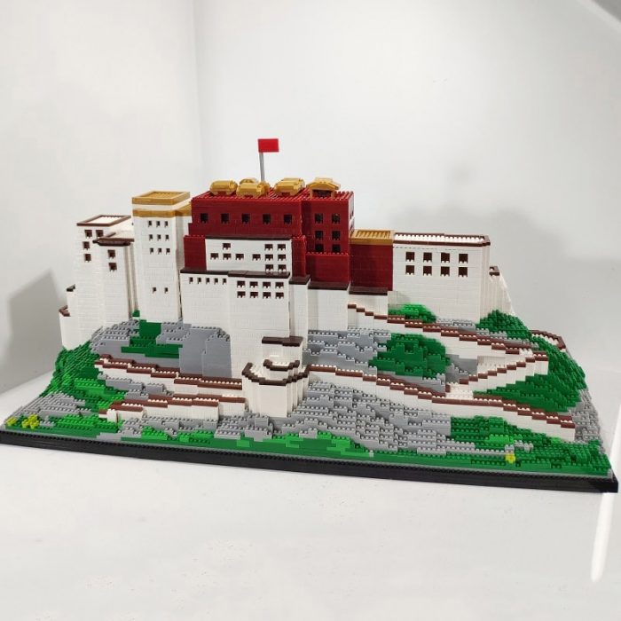 PZX 9922 World Architecture Tibet Lhasa Potala Palace Flag House DIY Mini Diamond Blocks Bricks Building 4 - LOZ Blocks Store