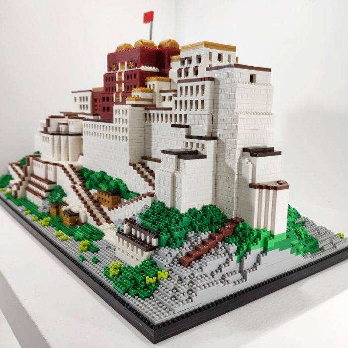 PZX 9922 World Architecture Tibet Lhasa Potala Palace Flag House DIY Mini Diamond Blocks Bricks Building 5 - LOZ Blocks Store