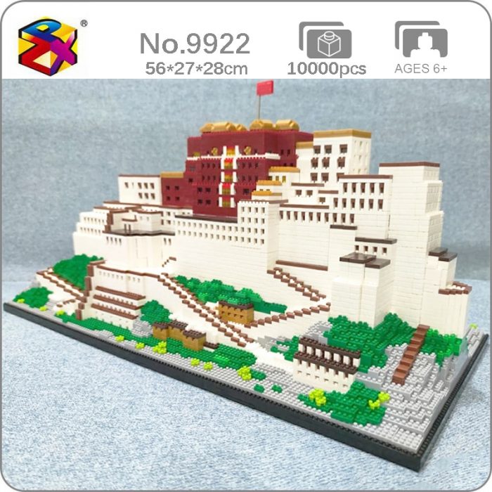 PZX 9922 World Architecture Tibet Lhasa Potala Palace Flag House DIY Mini Diamond Blocks Bricks Building - LOZ Blocks Store