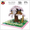 PZX 9928 World Architecture Sakura Tree House Flower Garden DIY Mini Diamond Blocks Bricks Building Toy - LOZ Blocks Store