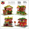 PZX Architecture Chinatown Wine Pub Clothing Shop Store Martial Art School Mini Diamond Blocks Bricks Building - LOZ Blocks Store