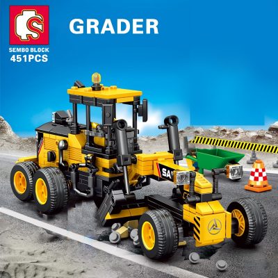 SEMBO 4 Style City Engineering Truck Building Blocks Excavator Loader Car City Construction MOC Bricks Kids 1 - LOZ Blocks Store