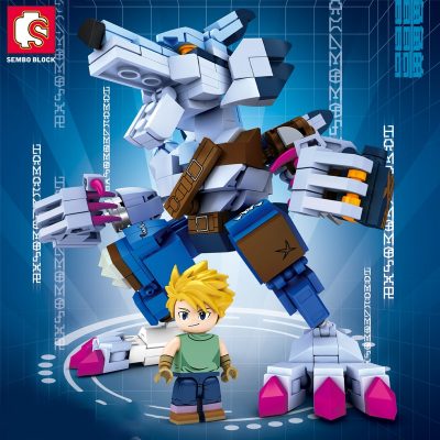 SEMBO 4 Styles Digital Anime Building Blocks Action Figure Models Bricks Garudamon Model Toys Children Doll 2 - LOZ Blocks Store