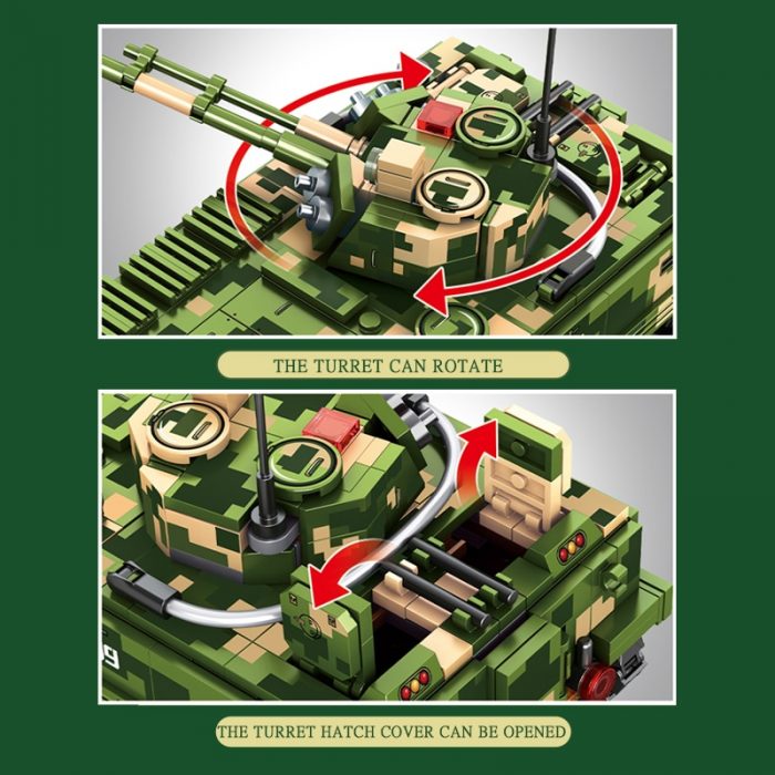 SEMBO 744pcs ZBD 04 Infantey Fighting Vehicle Military Building Blocks Armed Weapon Tanks Toys For Boys 1 - LOZ Blocks Store