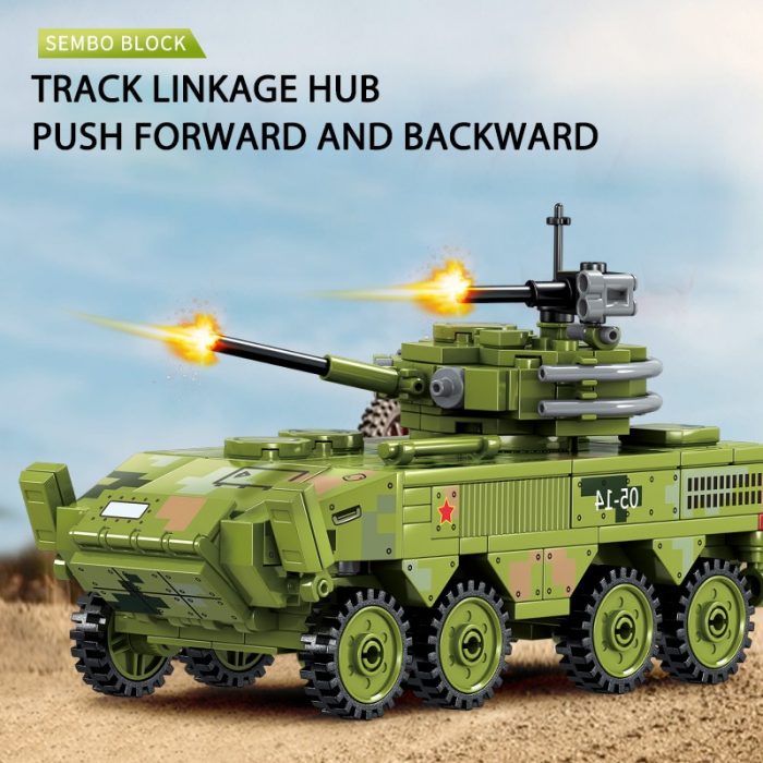 SEMBO BLOCK 275pcs Survival Warfare Military Main Battle Truck Bricks Heavy Armed Weapon Building Blocks Display 1 - LOZ Blocks Store