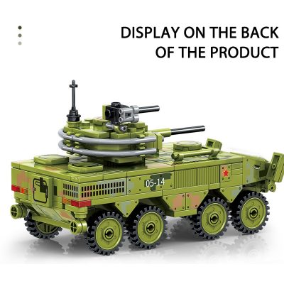 SEMBO BLOCK 275pcs Survival Warfare Military Main Battle Truck Bricks Heavy Armed Weapon Building Blocks Display 3 - LOZ Blocks Store