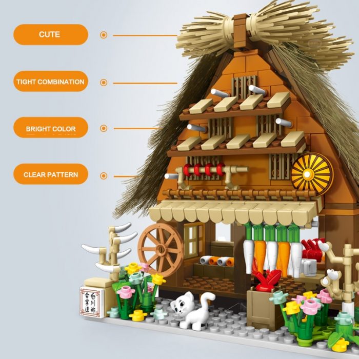 SEMBO BLOCK 4 Style City Scence Japanese Style DIY House Street Model Building Block Gift Toys 5 - LOZ Blocks Store