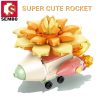 SEMBO BLOCK 4 Style Potted Plant Kawaii Flowers Anime Building Block Space Rocket Toys Holiday Valentine - LOZ Blocks Store