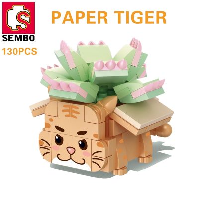 SEMBO BLOCK 4 Style Potted Plant Kawaii Flowers Anime Building Block Space Rocket Toys Holiday Valentine 2 - LOZ Blocks Store