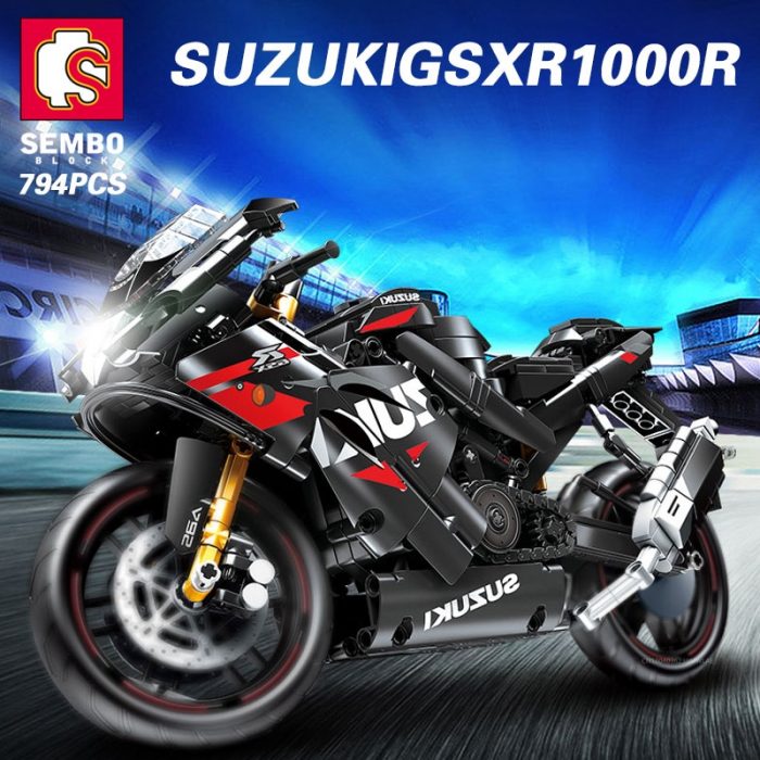 SEMBO BLOCK 7 Style Racing Motorcycle Car Building Blocks Superbike Motorbike Model Bricks Gift Toys Child 2 - LOZ Blocks Store