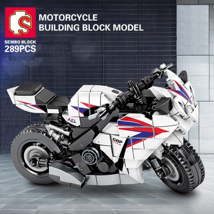 SEMBO BLOCK 7 Style Racing Motorcycle Car Building Blocks Superbike Motorbike Model Bricks Gift Toys Child 4 - LOZ Blocks Store