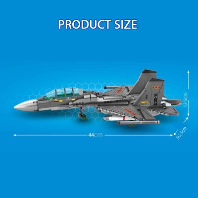 SEMBO BLOCK 889PCS J 16D Aerospace Aircraft Military Building Blocks DIY Airplane Toys Gifts Adult Child 4 - LOZ Blocks Store