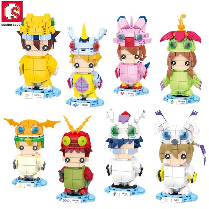 SEMBO BLOCK Creative Anime Doll Action Figure Building Blocks Anime Toys Bricks Kawaii Monster Blocks Gifts - LOZ Blocks Store