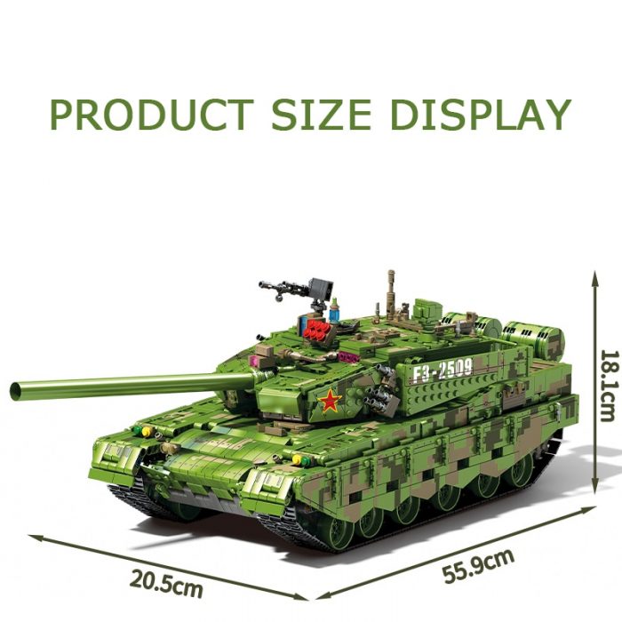 SEMBO BLOCK RC Military Main Battle Tank 99A Heavy Armed Weapon Building Blocks Collectible Gifts Military 3 - LOZ Blocks Store