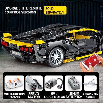 SEMBO BLOCK TECHNICAL RC Super Car Building Blocks Engineering Sports Car Remote Control Collectible Model Kits 3 - LOZ Blocks Store