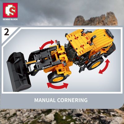 SEMBO SW966K 1 26 Scal Engineering Truck Building Blocks Excavator Loader Car City Construction MOC Bricks 2 - LOZ Blocks Store