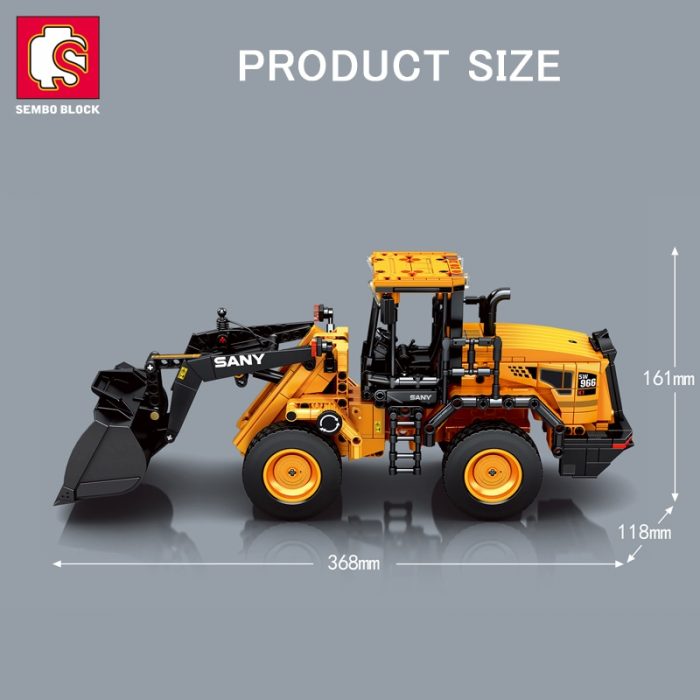 SEMBO SW966K 1 26 Scal Engineering Truck Building Blocks Excavator Loader Car City Construction MOC Bricks 5 - LOZ Blocks Store