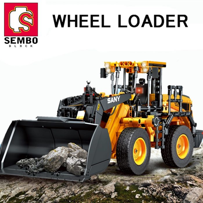 SEMBO SW966K 1 26 Scal Engineering Truck Building Blocks Excavator Loader Car City Construction MOC Bricks - LOZ Blocks Store