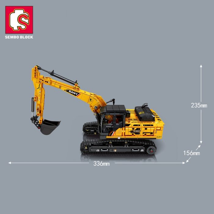 SEMBO SY485H 1 26 Scal Engineering Truck Building Blocks Excavator Loader Car City Construction MOC Bricks 3 - LOZ Blocks Store