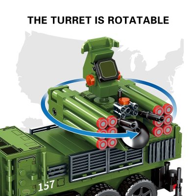 SEMBO Survival Warfare Military Army Truck Soldiers Building Blocks Rotatable Radar Toys Roleplay Gift For Kids 2 - LOZ Blocks Store