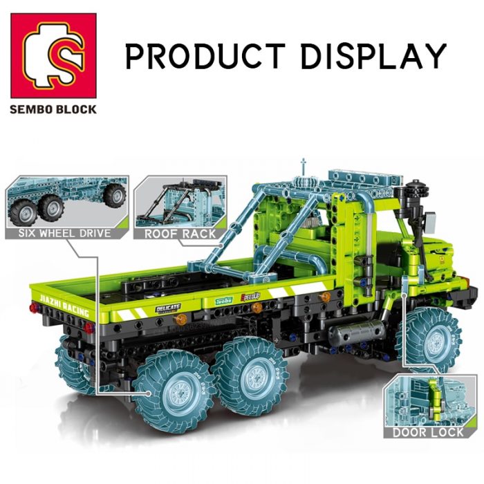 SEMBO Technical Engineering Truck RC Car Building Blocks Heavy Duty City Vehicle Bricks Construction DIY Toys 1 - LOZ Blocks Store