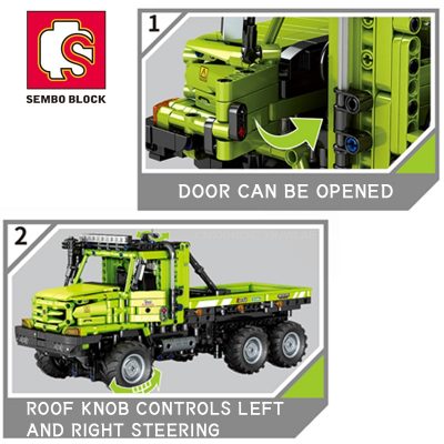 SEMBO Technical Engineering Truck RC Car Building Blocks Heavy Duty City Vehicle Bricks Construction DIY Toys 2 - LOZ Blocks Store