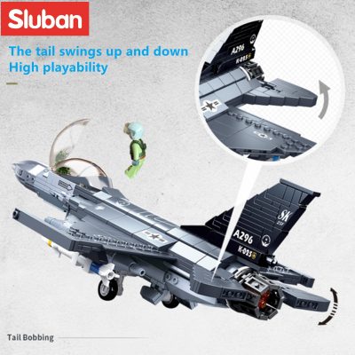 Sluban Building Block Toys Army F 16C Falcon 521PCS Bricks B0891 Compatbile With Leading Brands 1 - LOZ Blocks Store