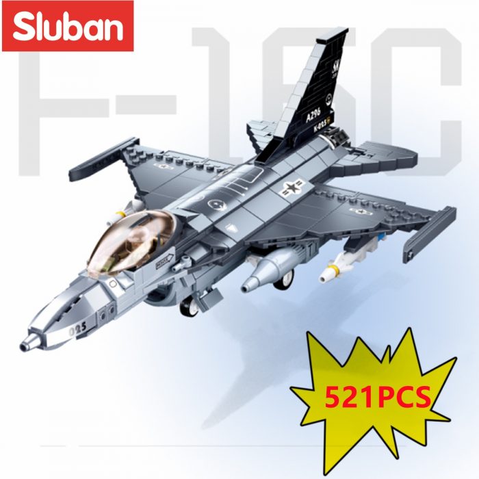 Sluban Building Block Toys Army F 16C Falcon 521PCS Bricks B0891 Compatbile With Leading Brands - LOZ Blocks Store