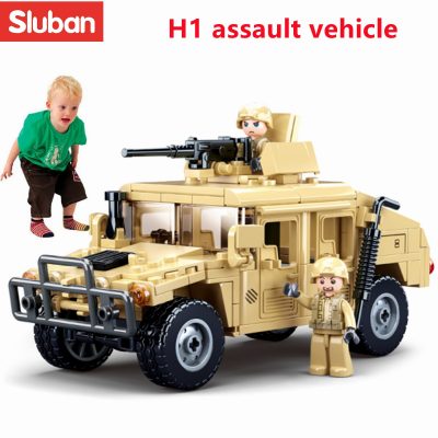 Sluban Building Block Toys Army Hummer H2 Military Series 265PCS Bricks B0837 Compatbile With Leading Brands 1 - LOZ Blocks Store
