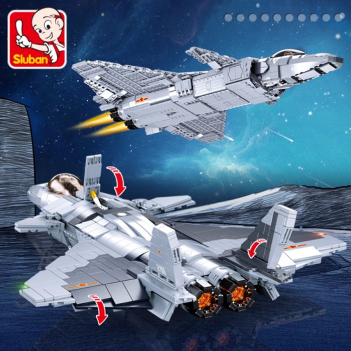 Sluban Building Block Toys Army Model J 20 Mighty Dragon Fighter 926PCS Bricks B0931 Compatbile With 1 - LOZ Blocks Store