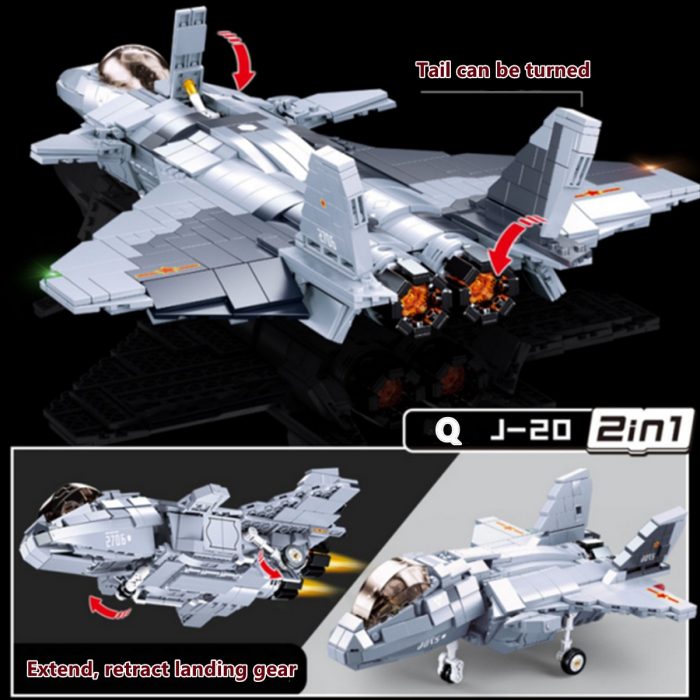 Sluban Building Block Toys Army Model J 20 Mighty Dragon Fighter 926PCS Bricks B0931 Compatbile With 4 - LOZ Blocks Store