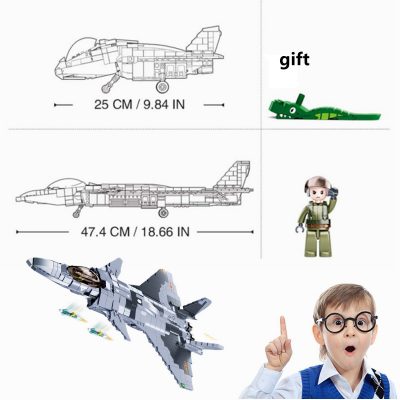 Sluban Building Block Toys Army Model J 20 Mighty Dragon Fighter 926PCS Bricks B0931 Compatbile With 5 - LOZ Blocks Store