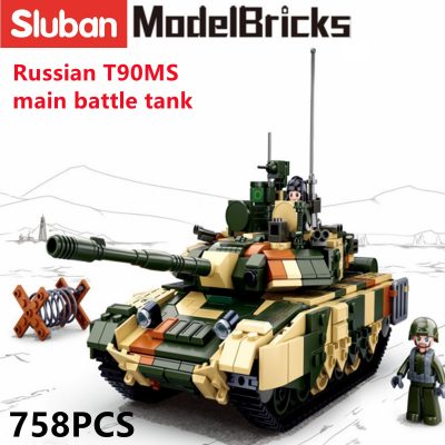 Sluban Building Block Toys Army T90MS Main Battle Tank 758PCS Bricks B0756 Compatbile With Leading Brands 1 - LOZ Blocks Store