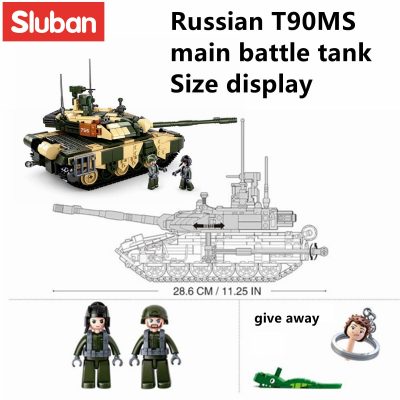 Sluban Building Block Toys Army T90MS Main Battle Tank 758PCS Bricks B0756 Compatbile With Leading Brands 2 - LOZ Blocks Store