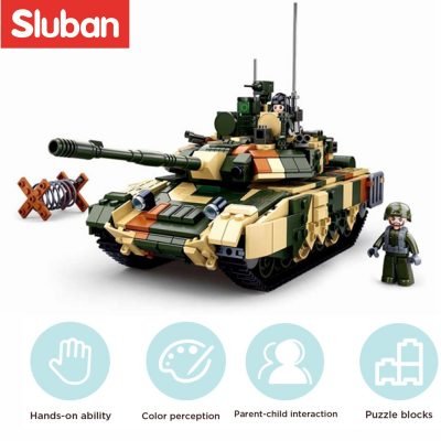 Sluban Building Block Toys Army T90MS Main Battle Tank 758PCS Bricks B0756 Compatbile With Leading Brands 3 - LOZ Blocks Store