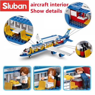 Sluban Building Block Toys Aviation Airbus 463PCS Bricks B0366 Skybus Compatbile With Leading Brands Construction Kits 2 - LOZ Blocks Store