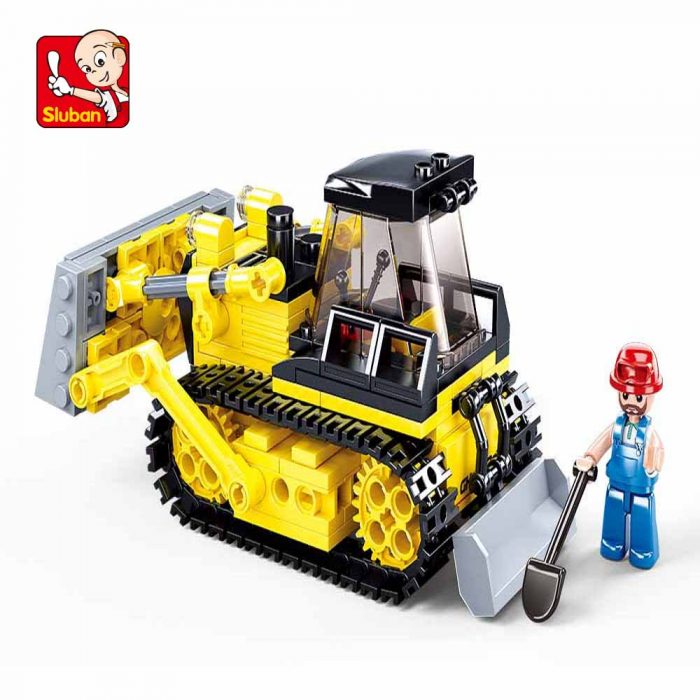 Sluban Building Block Toys City Engineering B0802 Bulldozer 231PCS Bricks Compatbile With Leading Brand Construction Kits 3 - LOZ Blocks Store