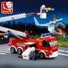 Sluban Building Block Toys City Fire Fighter 394PCS Bricks B0627 Elevating Platform Fire Truck Compatbile With - LOZ Blocks Store