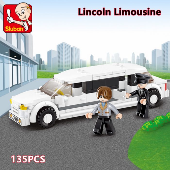 Sluban Building Block Toys City Scene B0323 Luxury Limousine 135PCS Bricks Mini Limo Compatbile With Leading - LOZ Blocks Store