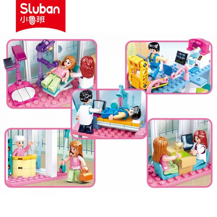 Sluban Building Block Toys Girls Dream B0799 Health Medical Center 459PCS Bricks Compatible With Leading Brands 2 - LOZ Blocks Store