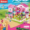 Sluban Building Block Toys Girls Dream Garden Villa 896PCS Bricks B0721 Friends Holiday Inn Compatbile With - LOZ Blocks Store