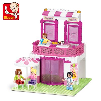 Sluban Building Block Toys Girls Dream Pink B0150 Romantic Restaurant 306PCS Bricks Compatbile With Leading Brands 3 - LOZ Blocks Store