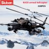 Sluban Building Block Toys Morden Military KA 50 Armed Helicopter 330PCS Bricks B0752 Army Truck Compatbile - LOZ Blocks Store