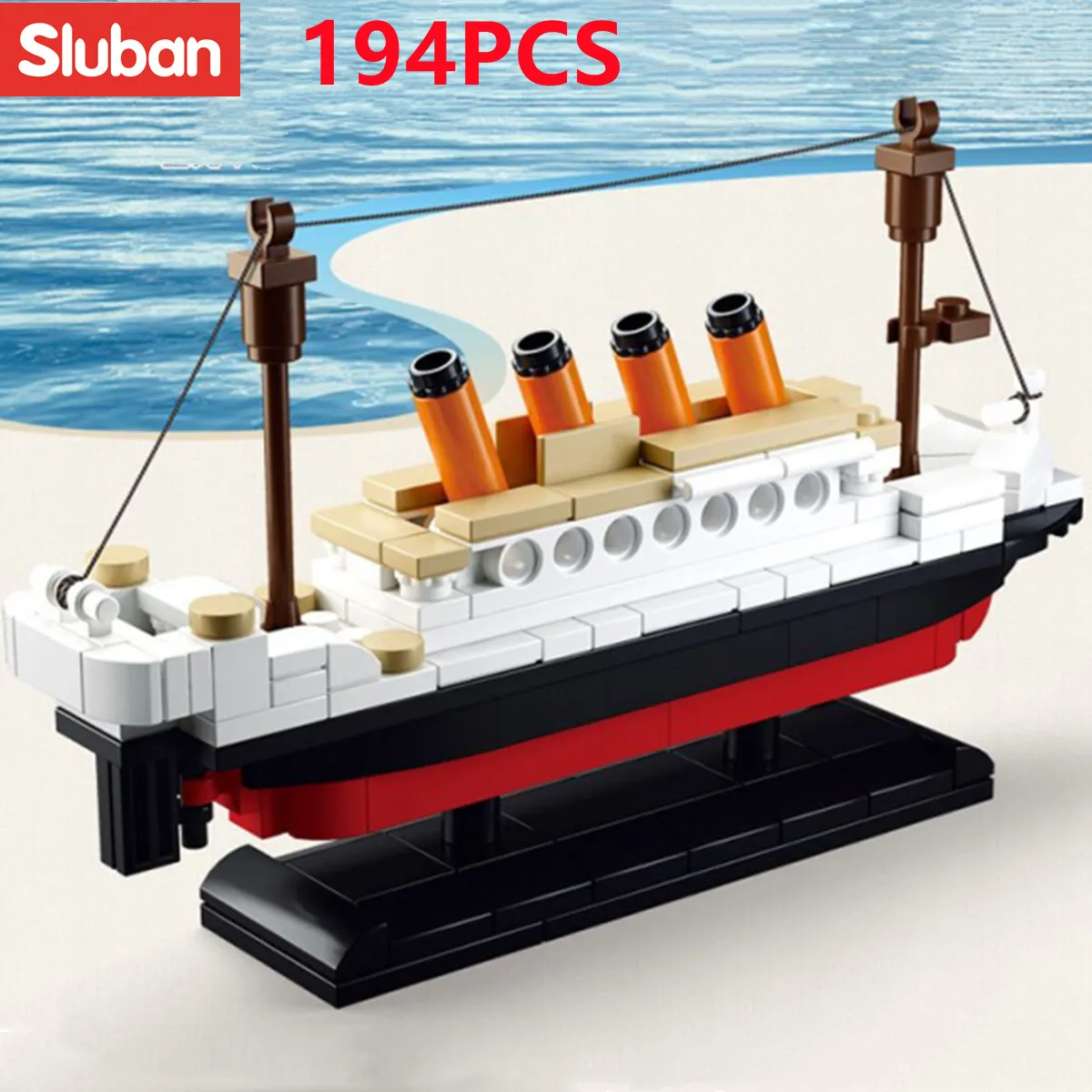 Sluban Building Block Toys Small Size Titanic 194 PCS Bricks B0576 Compatbile With Leading Brands Big - LOZ Blocks Store